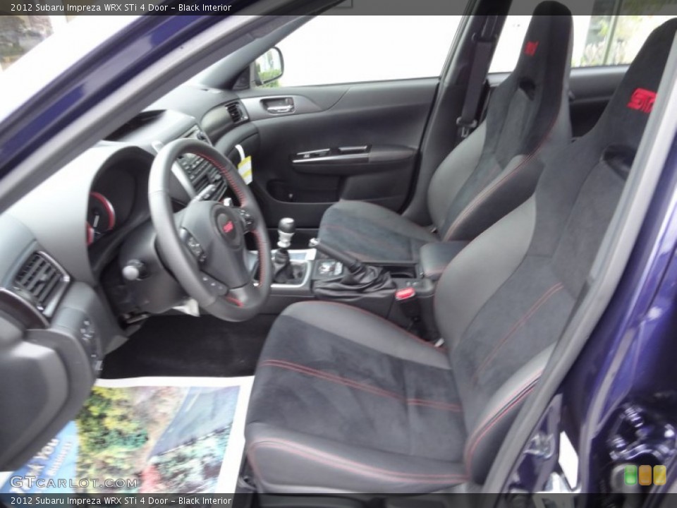 Black Interior Photo for the 2012 Subaru Impreza WRX STi 4 Door #73733585