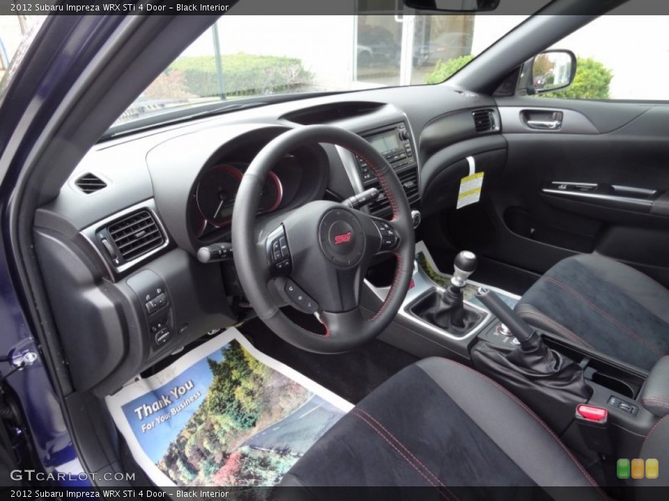 Black Interior Prime Interior for the 2012 Subaru Impreza WRX STi 4 Door #73733606