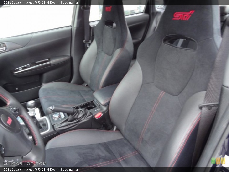 Black Interior Front Seat for the 2012 Subaru Impreza WRX STi 4 Door #73733619