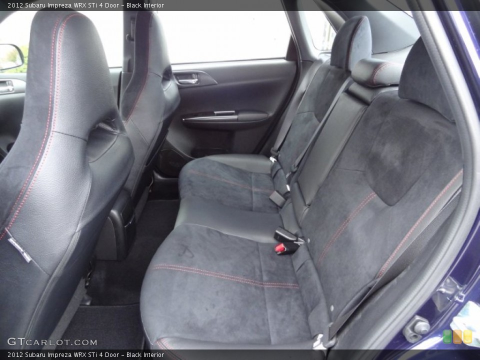 Black Interior Rear Seat for the 2012 Subaru Impreza WRX STi 4 Door #73733636