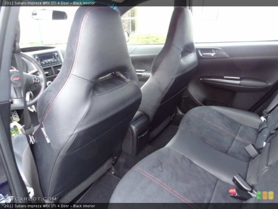 Black Interior Rear Seat for the 2012 Subaru Impreza WRX STi 4 Door #73733656
