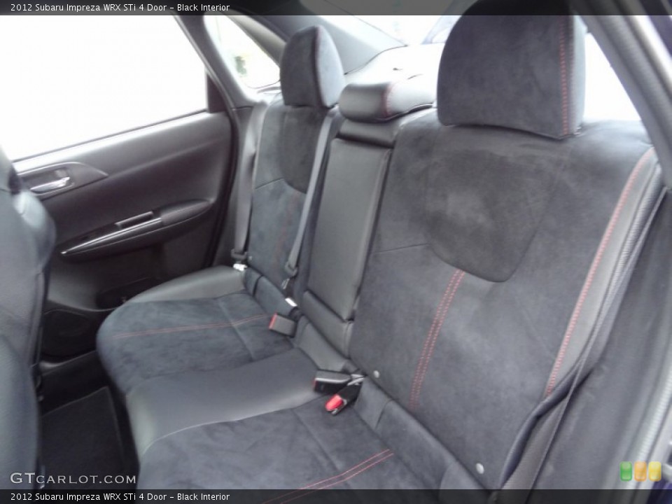 Black Interior Rear Seat for the 2012 Subaru Impreza WRX STi 4 Door #73733674