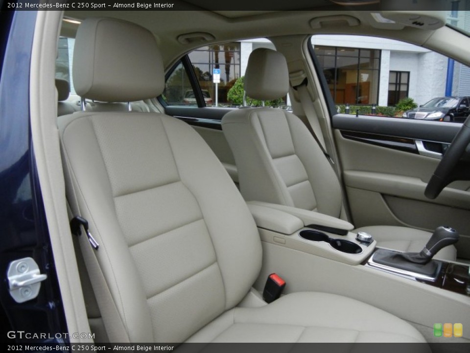 Almond Beige Interior Front Seat for the 2012 Mercedes-Benz C 250 Sport #73733714