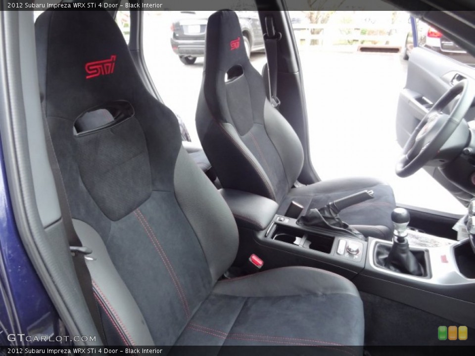 Black Interior Front Seat for the 2012 Subaru Impreza WRX STi 4 Door #73733735