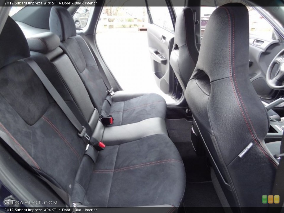 Black Interior Rear Seat for the 2012 Subaru Impreza WRX STi 4 Door #73733755