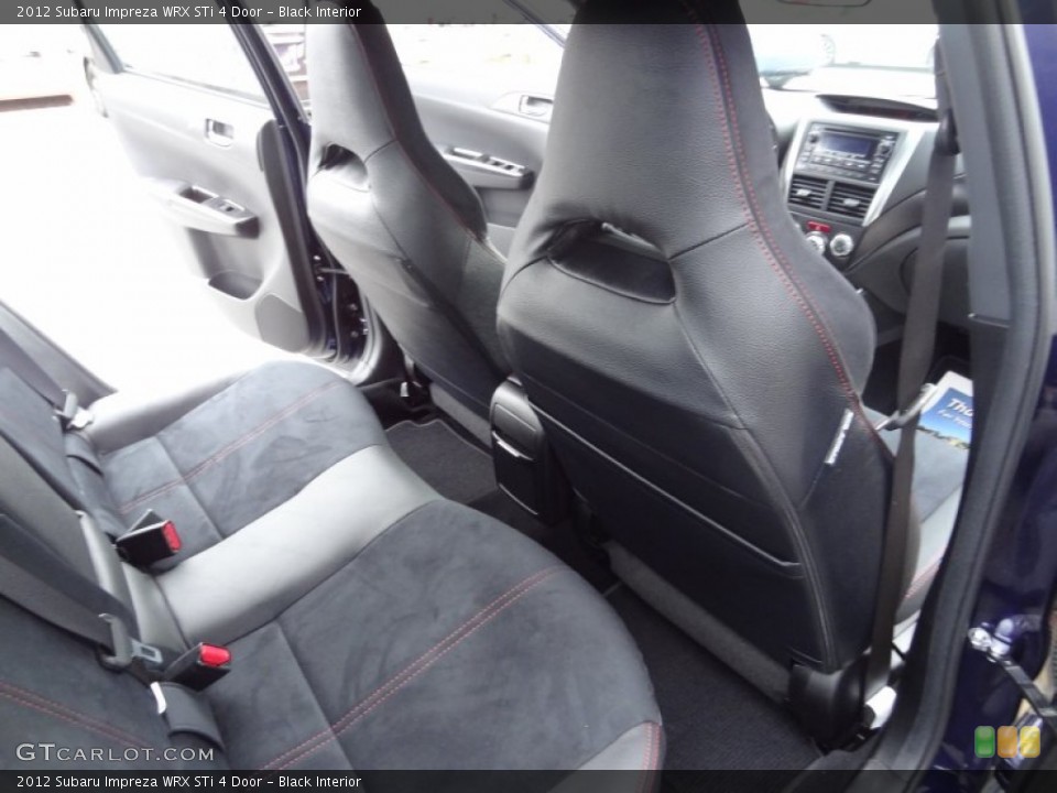 Black Interior Rear Seat for the 2012 Subaru Impreza WRX STi 4 Door #73733771