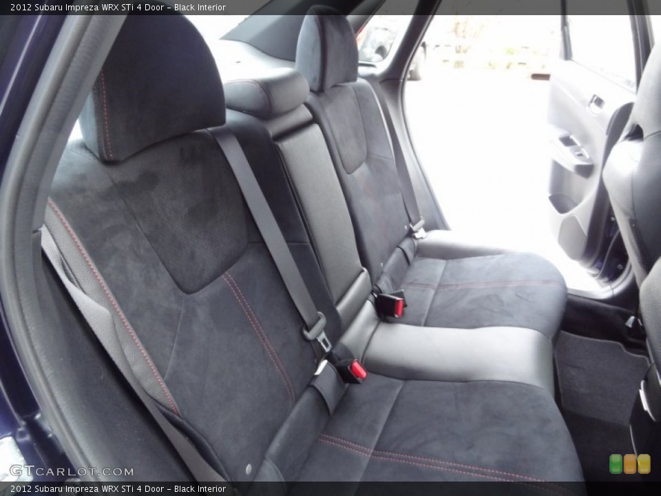 Black Interior Rear Seat for the 2012 Subaru Impreza WRX STi 4 Door #73733789
