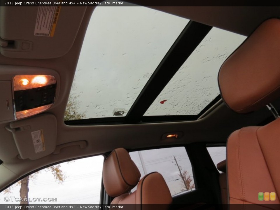 New Saddle/Black Interior Sunroof for the 2013 Jeep Grand Cherokee Overland 4x4 #73734155