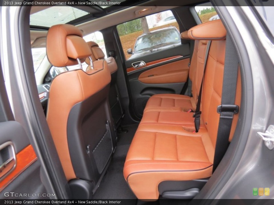 New Saddle/Black Interior Rear Seat for the 2013 Jeep Grand Cherokee Overland 4x4 #73734171