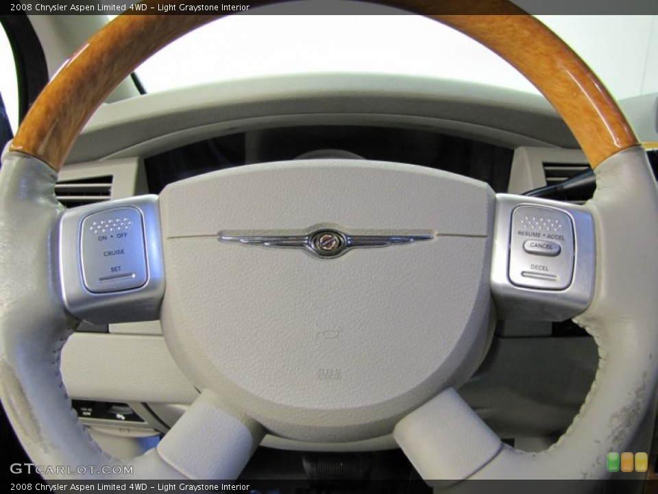 Light Graystone Interior Steering Wheel for the 2008 Chrysler Aspen Limited 4WD #73734701
