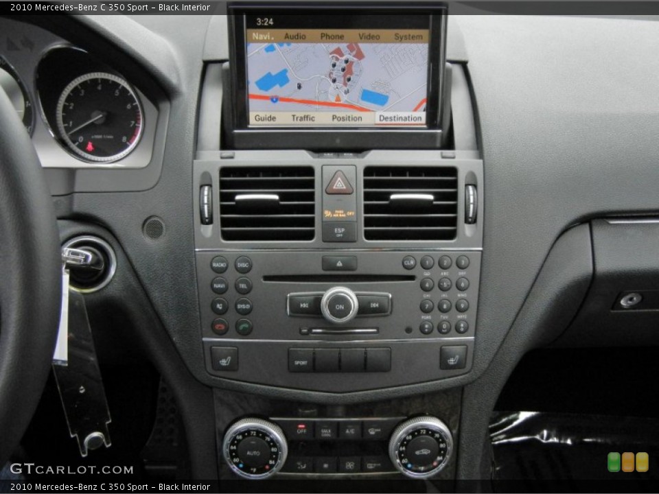 Black Interior Controls for the 2010 Mercedes-Benz C 350 Sport #73735434