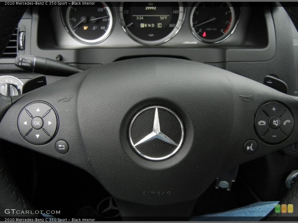 Black Interior Controls for the 2010 Mercedes-Benz C 350 Sport #73735484