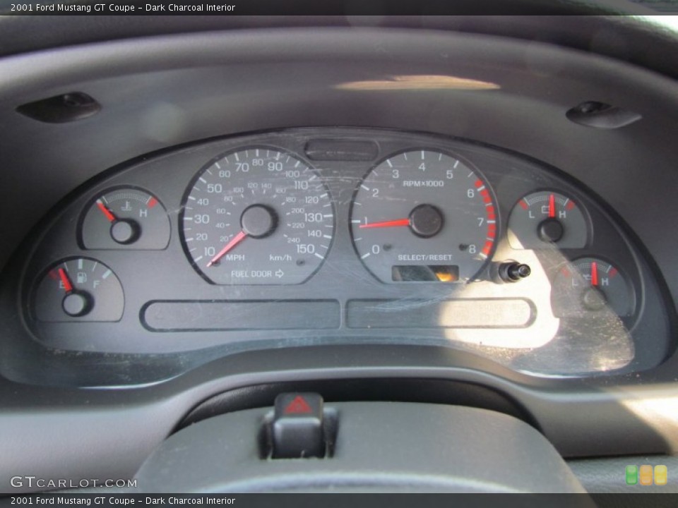 Dark Charcoal Interior Gauges for the 2001 Ford Mustang GT Coupe #73735545