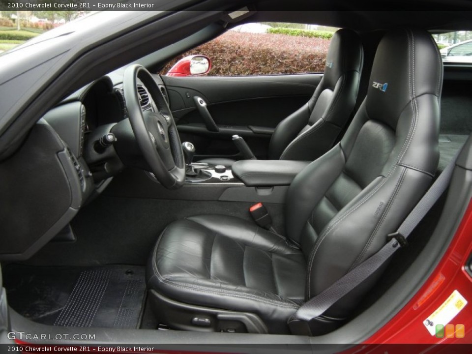 Ebony Black Interior Photo for the 2010 Chevrolet Corvette ZR1 #73735787