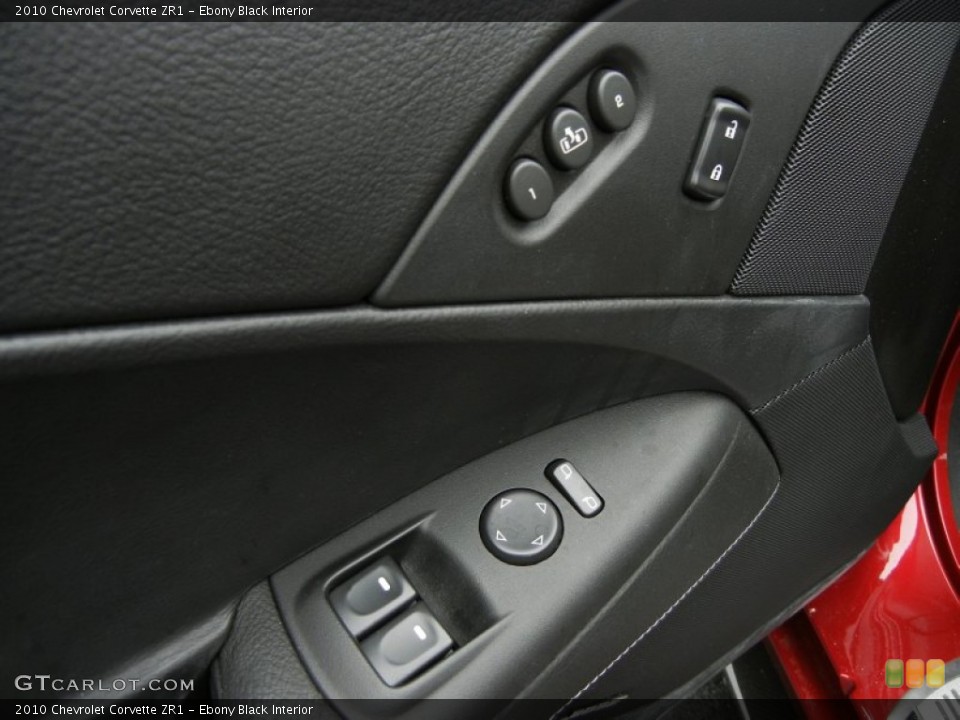 Ebony Black Interior Controls for the 2010 Chevrolet Corvette ZR1 #73735820