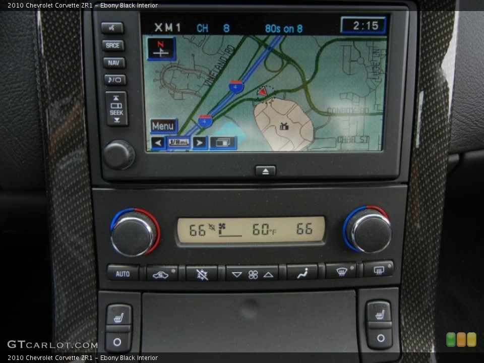 Ebony Black Interior Navigation for the 2010 Chevrolet Corvette ZR1 #73735940
