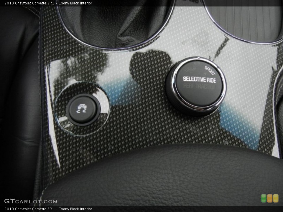 Ebony Black Interior Controls for the 2010 Chevrolet Corvette ZR1 #73735978