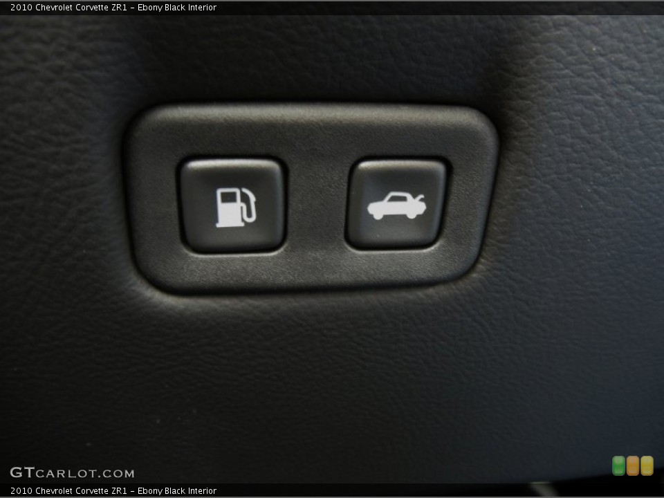 Ebony Black Interior Controls for the 2010 Chevrolet Corvette ZR1 #73736036