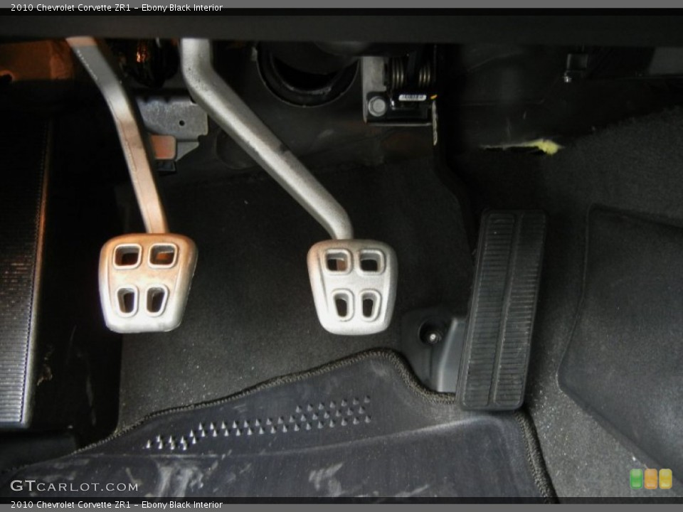 Ebony Black Interior Controls for the 2010 Chevrolet Corvette ZR1 #73736065