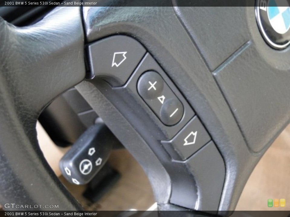Sand Beige Interior Controls for the 2001 BMW 5 Series 530i Sedan #73741024