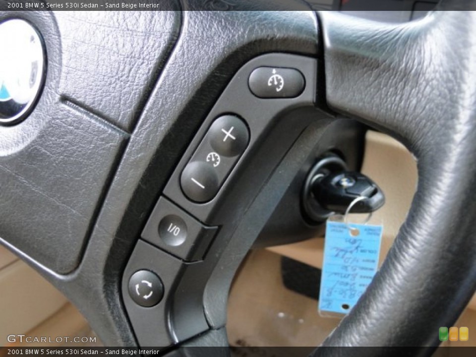 Sand Beige Interior Controls for the 2001 BMW 5 Series 530i Sedan #73741043