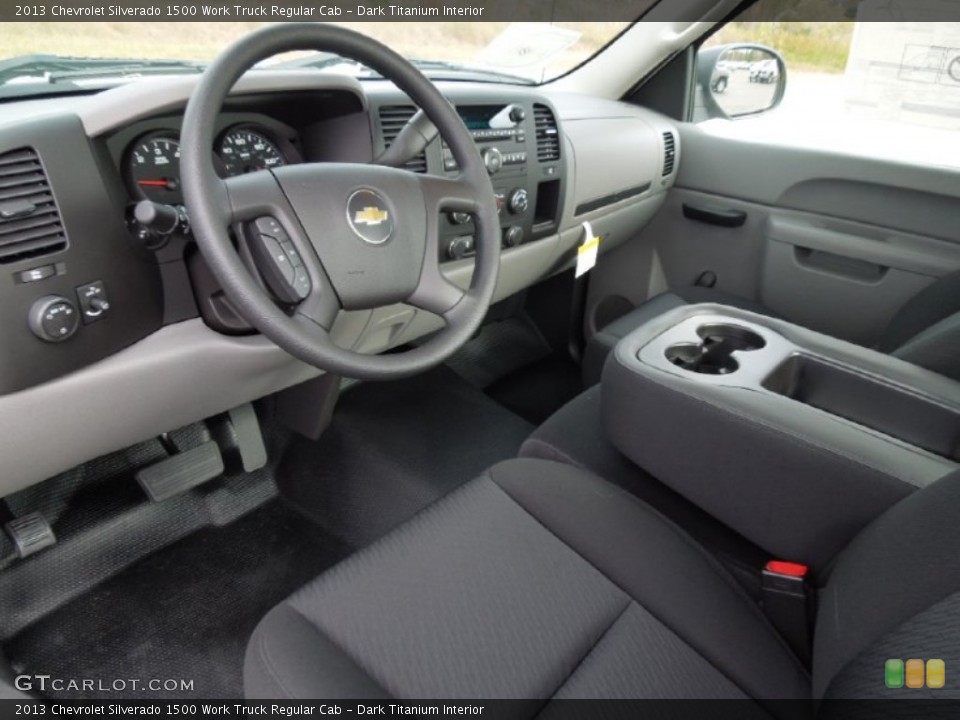 Dark Titanium Interior Prime Interior for the 2013 Chevrolet Silverado 1500 Work Truck Regular Cab #73741363