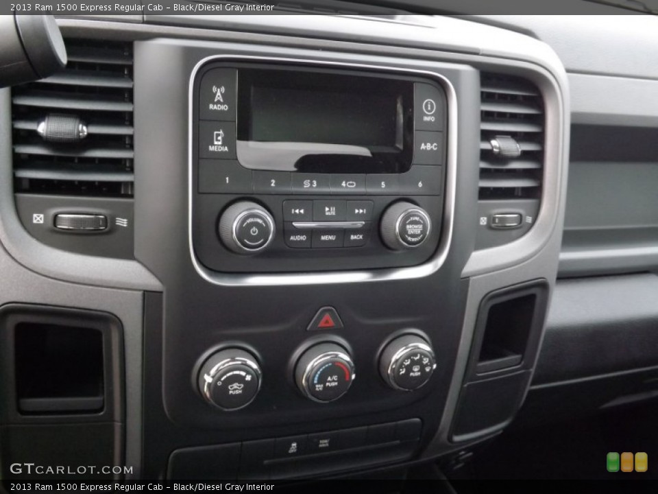 Black/Diesel Gray Interior Controls for the 2013 Ram 1500 Express Regular Cab #73741514