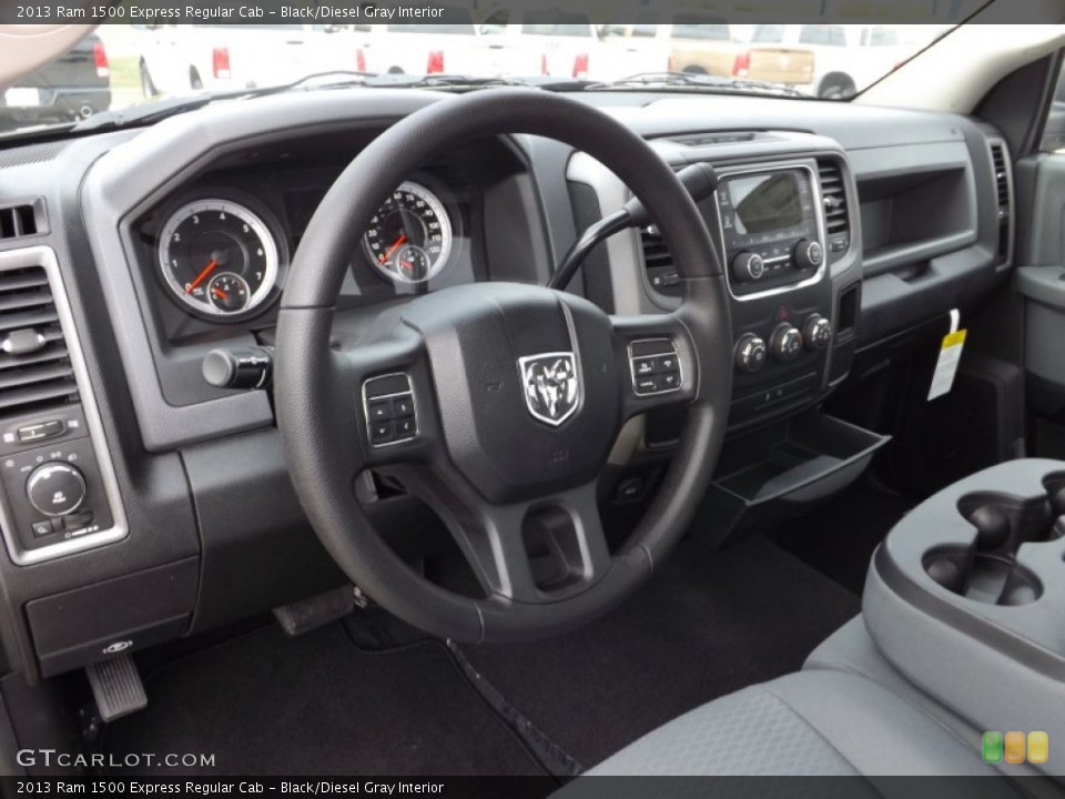 Black/Diesel Gray Interior Photo for the 2013 Ram 1500 Express Regular Cab #73741529