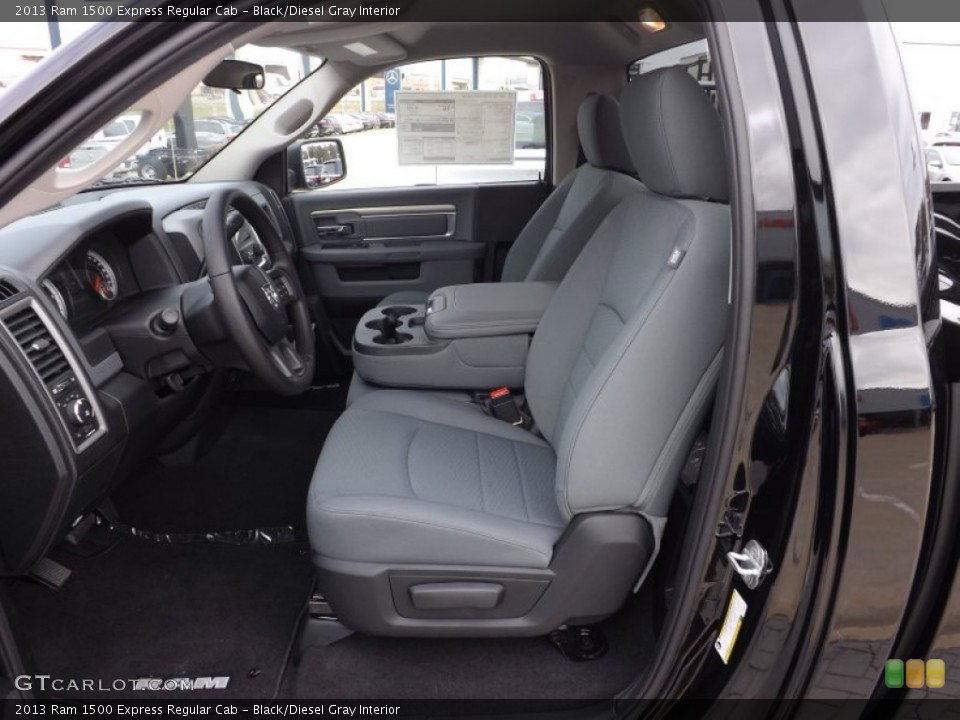Black/Diesel Gray Interior Photo for the 2013 Ram 1500 Express Regular Cab #73741541