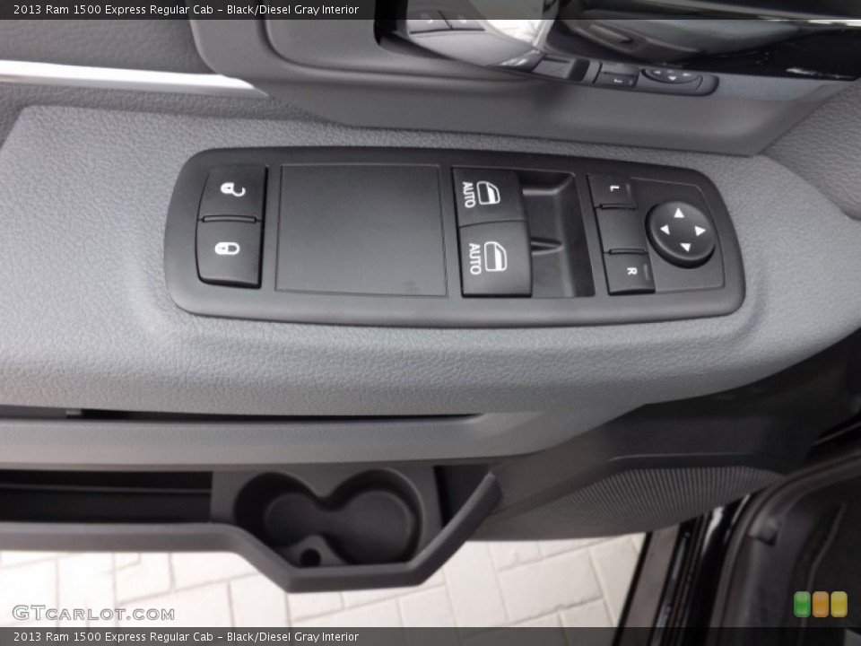 Black/Diesel Gray Interior Controls for the 2013 Ram 1500 Express Regular Cab #73741573