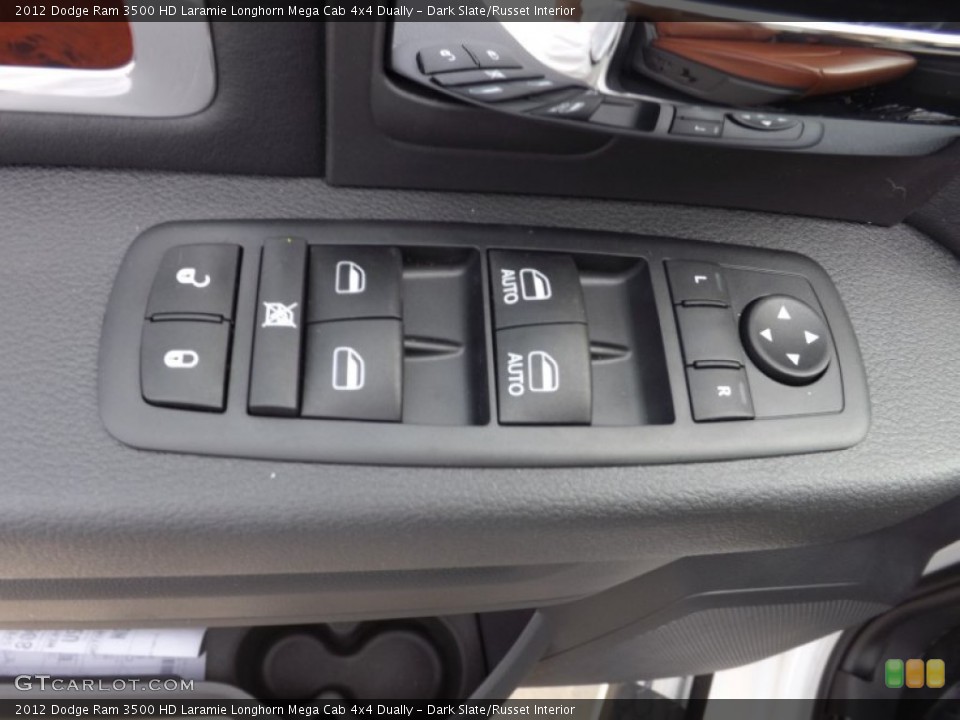 Dark Slate/Russet Interior Controls for the 2012 Dodge Ram 3500 HD Laramie Longhorn Mega Cab 4x4 Dually #73741867