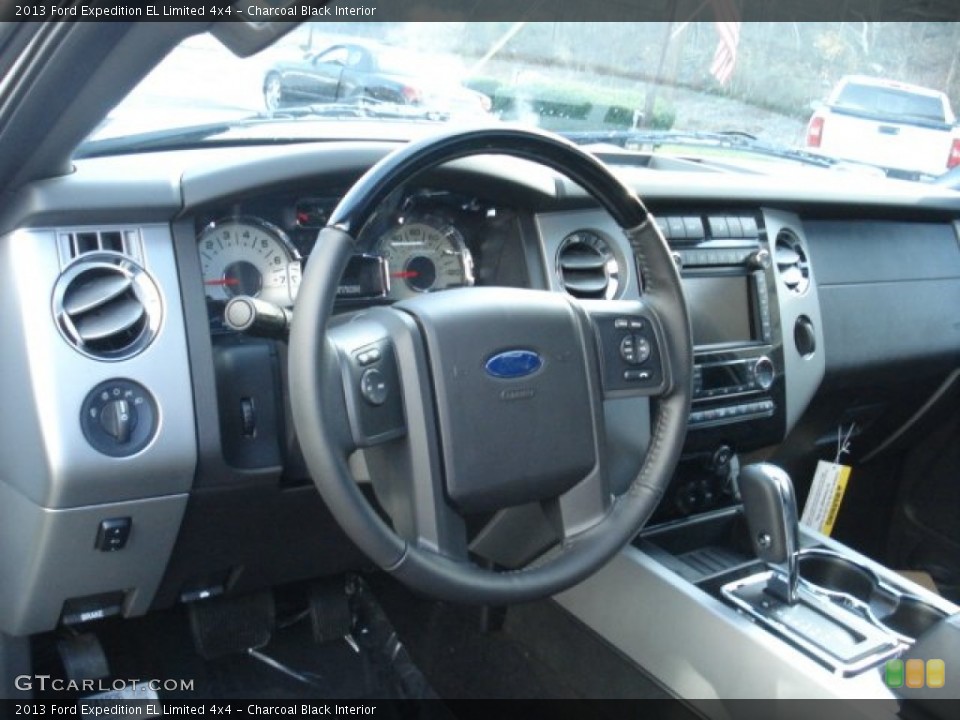 Charcoal Black Interior Dashboard for the 2013 Ford Expedition EL Limited 4x4 #73744316