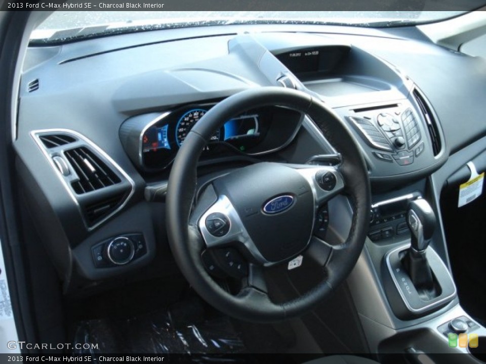 Charcoal Black Interior Dashboard for the 2013 Ford C-Max Hybrid SE #73744577