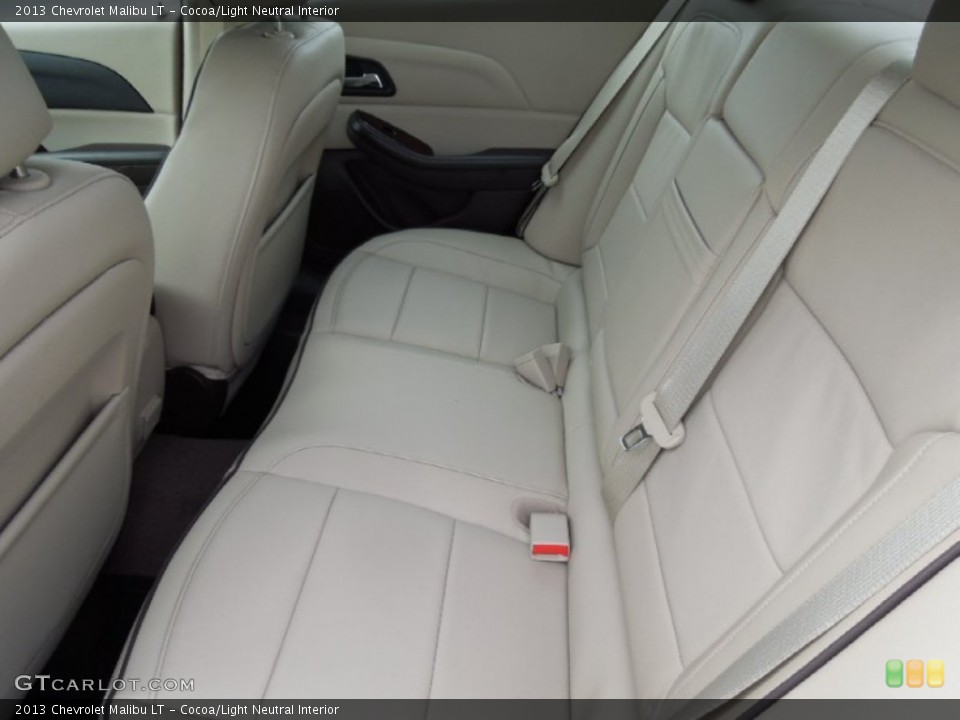 Cocoa/Light Neutral Interior Rear Seat for the 2013 Chevrolet Malibu LT #73745412
