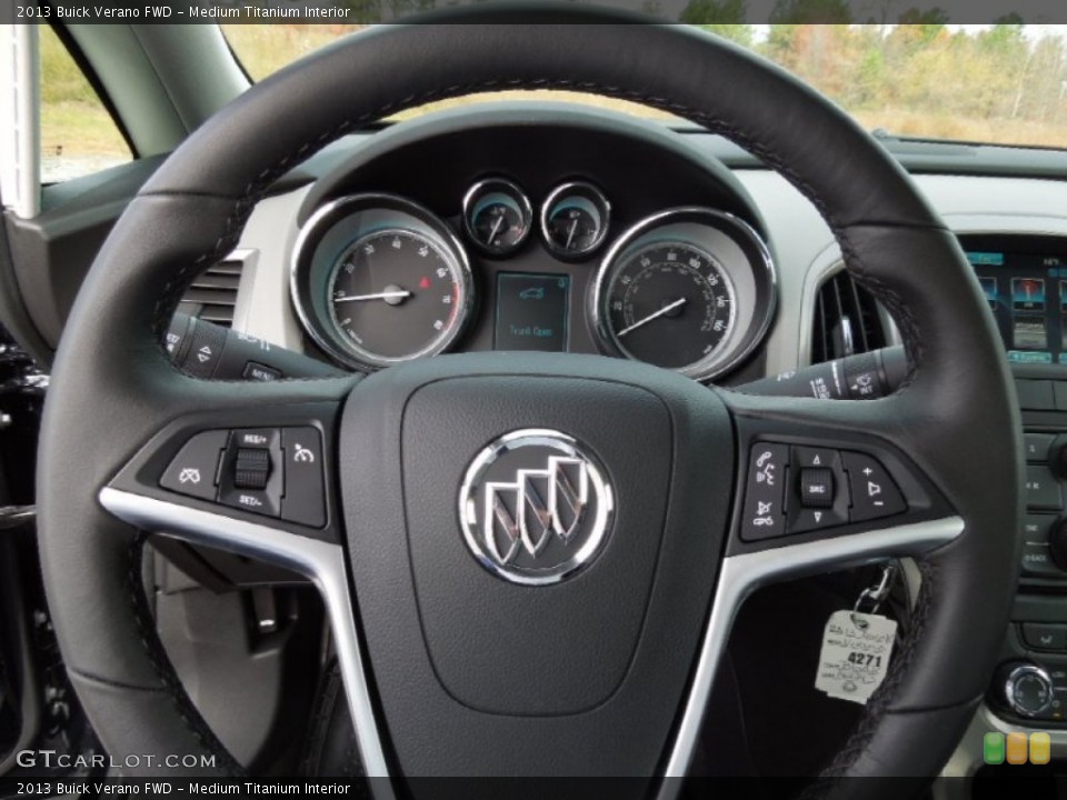 Medium Titanium Interior Steering Wheel for the 2013 Buick Verano FWD #73746818