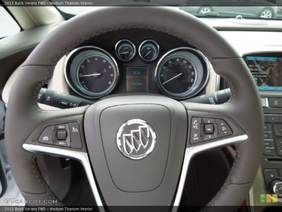 Medium Titanium Interior Steering Wheel for the 2013 Buick Verano FWD #73747181