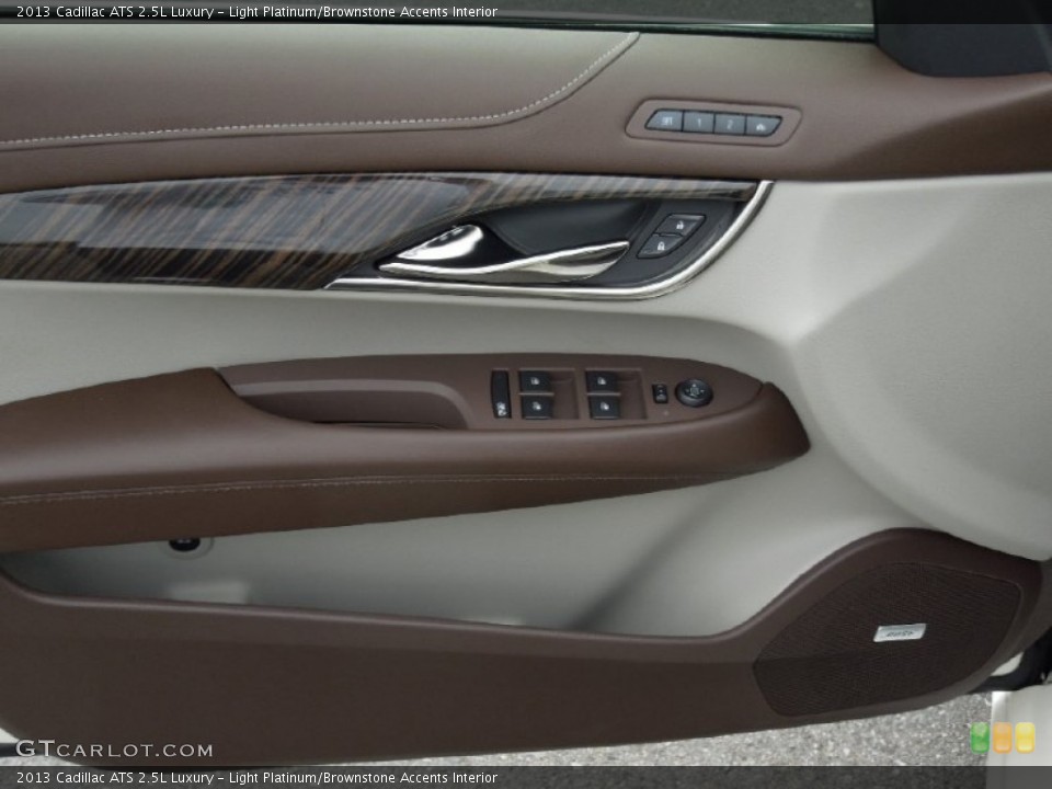 Light Platinum/Brownstone Accents Interior Door Panel for the 2013 Cadillac ATS 2.5L Luxury #73747388