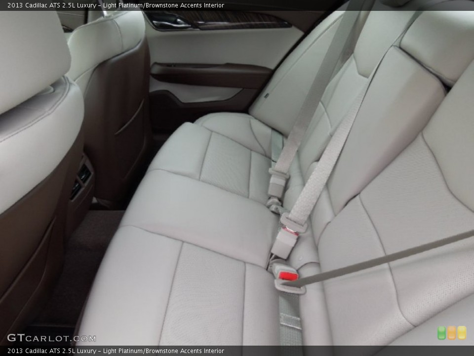 Light Platinum/Brownstone Accents Interior Rear Seat for the 2013 Cadillac ATS 2.5L Luxury #73747445