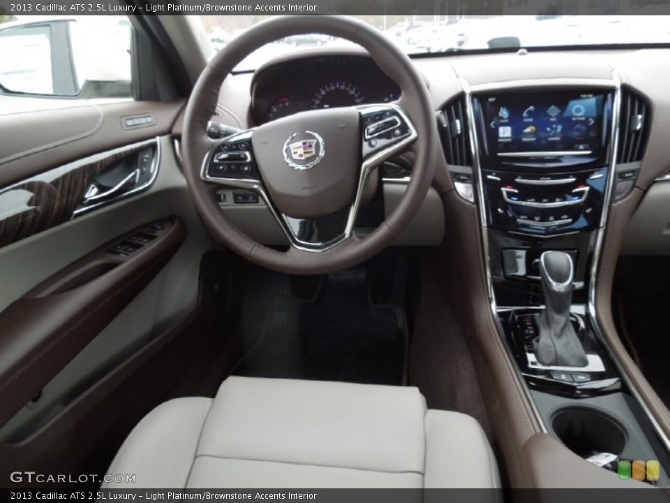 Light Platinum/Brownstone Accents Interior Dashboard for the 2013 Cadillac ATS 2.5L Luxury #73747454