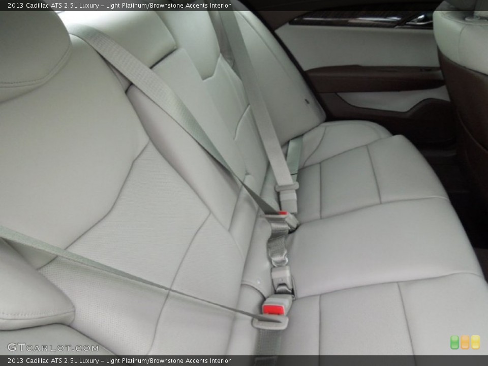 Light Platinum/Brownstone Accents Interior Rear Seat for the 2013 Cadillac ATS 2.5L Luxury #73747481