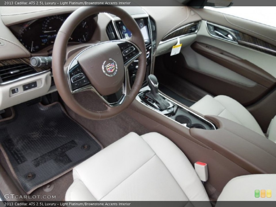 Light Platinum/Brownstone Accents Interior Prime Interior for the 2013 Cadillac ATS 2.5L Luxury #73747541