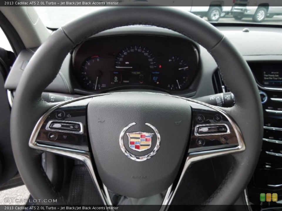 Jet Black/Jet Black Accents Interior Steering Wheel for the 2013 Cadillac ATS 2.0L Turbo #73747958