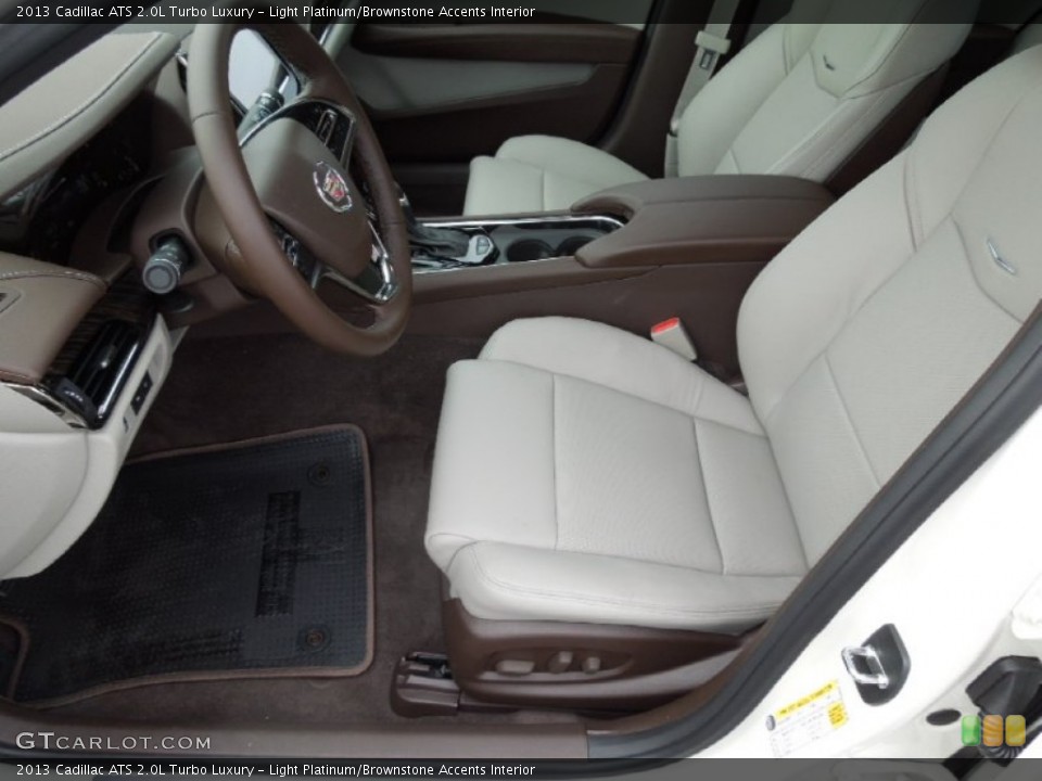 Light Platinum/Brownstone Accents Interior Photo for the 2013 Cadillac ATS 2.0L Turbo Luxury #73748646