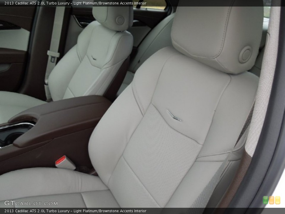 Light Platinum/Brownstone Accents Interior Photo for the 2013 Cadillac ATS 2.0L Turbo Luxury #73748665