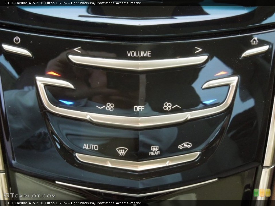 Light Platinum/Brownstone Accents Interior Controls for the 2013 Cadillac ATS 2.0L Turbo Luxury #73748696