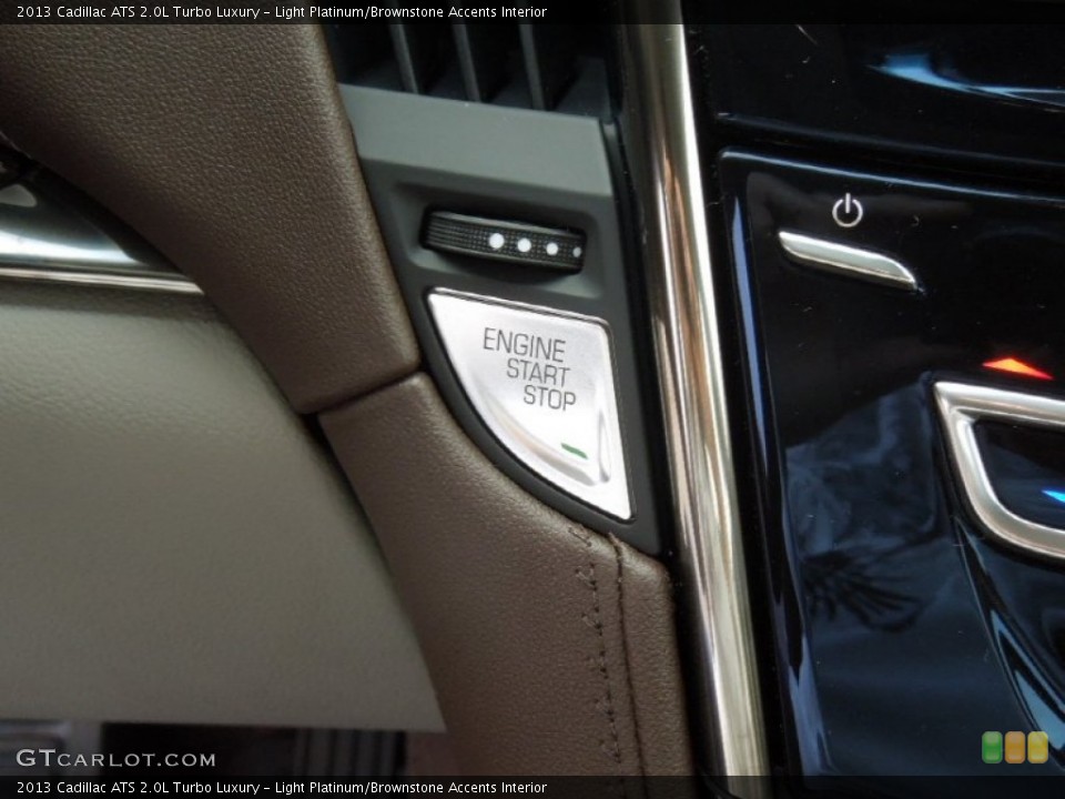 Light Platinum/Brownstone Accents Interior Controls for the 2013 Cadillac ATS 2.0L Turbo Luxury #73748700