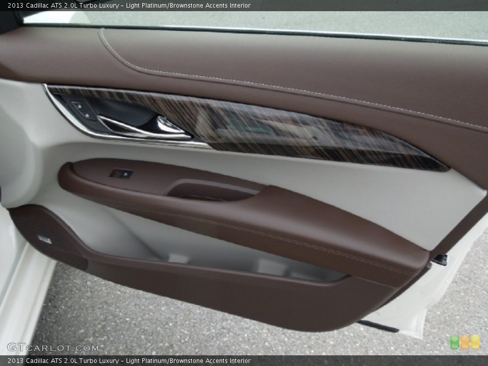 Light Platinum/Brownstone Accents Interior Door Panel for the 2013 Cadillac ATS 2.0L Turbo Luxury #73748768