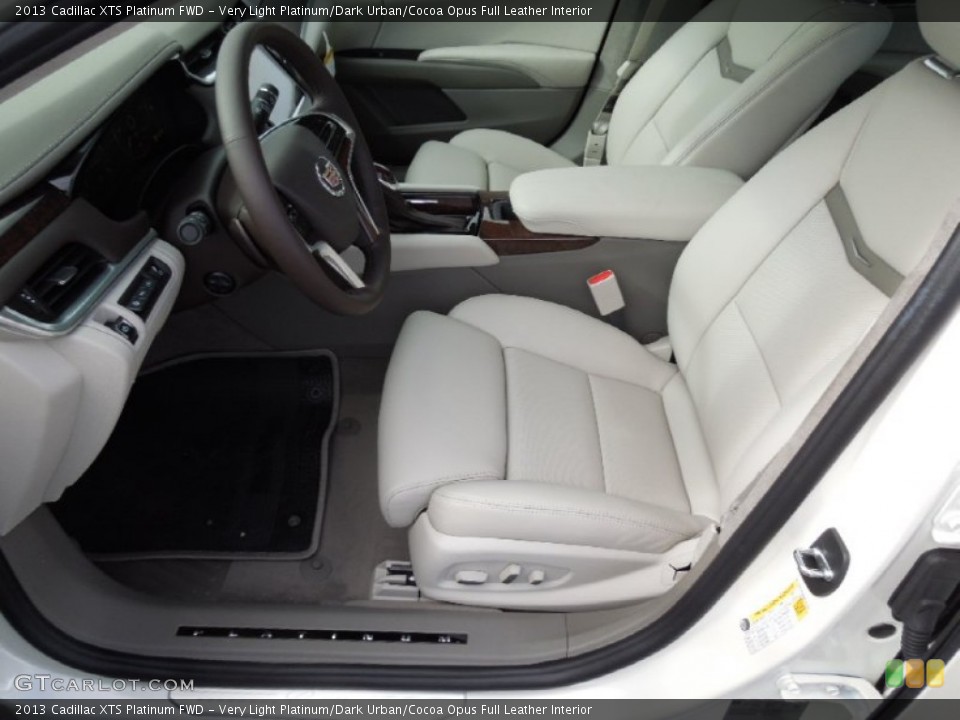 Very Light Platinum/Dark Urban/Cocoa Opus Full Leather Interior Photo for the 2013 Cadillac XTS Platinum FWD #73748837