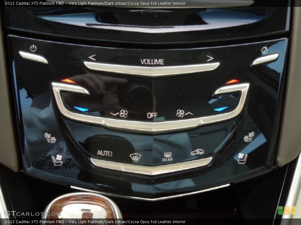 Very Light Platinum/Dark Urban/Cocoa Opus Full Leather Interior Controls for the 2013 Cadillac XTS Platinum FWD #73748876