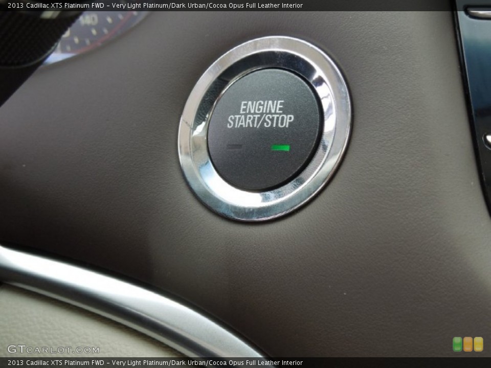 Very Light Platinum/Dark Urban/Cocoa Opus Full Leather Interior Controls for the 2013 Cadillac XTS Platinum FWD #73748888